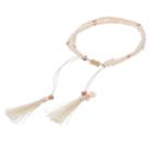 Lc Lauren Conrad Birth Month Tasseled Slipknot Bracelet, Women's, White