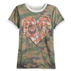 Girls 7-16 Mudd&reg; Graphic Tee, Size: 12, Med Beige