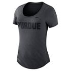 Women's Nike Purdue Boilermakers Dri-fit Scoopneck Tee, Size: Xl, Black