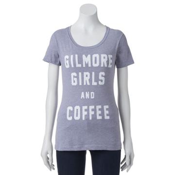 Juniors' Gilmore Girls And Coffee Graphic Tee, Girl's, Size: Xs, Light Grey