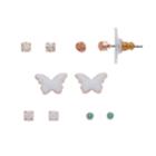 Lc Lauren Conrad Butterfly Nickel Free Stud Earring Set, Women's, Multicolor