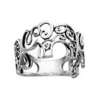 Primrose Sterling Silver Elephant Ring, Women's, Size: 7, Grey