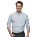 Men's Croft & Barrow&reg; True Comfort Classic-fit Stretch Button-down Shirt, Size: Xxl, Dark Blue