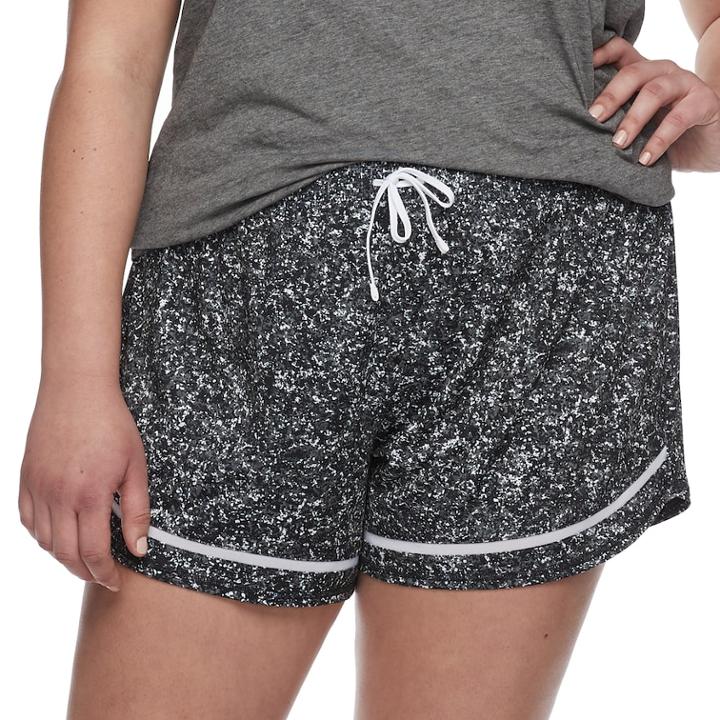 Juniors' Plus Size So&reg; Mesh Running Shorts, Teens, Size: 1xl, Black