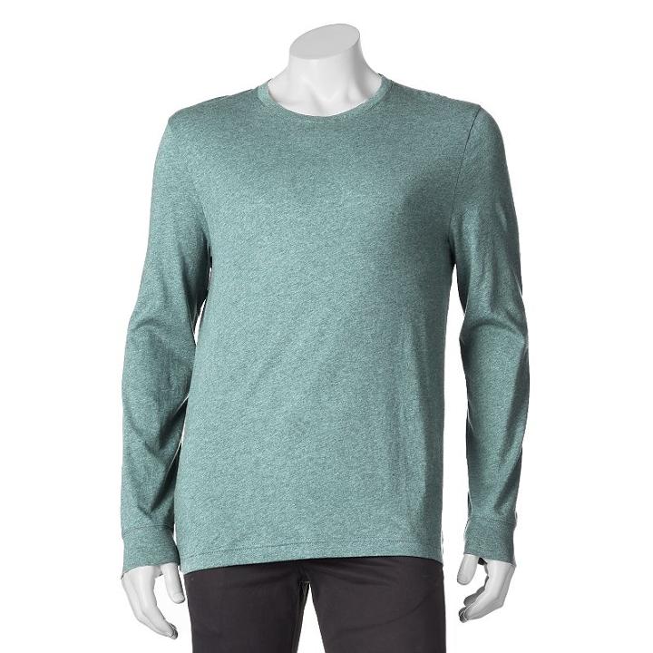 Big & Tall Sonoma Goods For Life&trade; Modern-fit Weekend Crewneck Tee, Men's, Size: 3xl Tall, Green