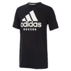 Boys 8-20 Adidas Logo Soccer Graphic Tee, Size: Medium, Black