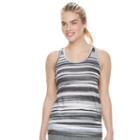 Petite Tek Gear&reg; Banded-bottom Performance Tank, Women's, Size: L Petite, Dark Grey