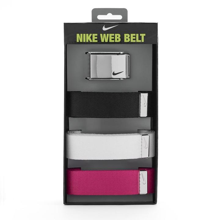 Nike, Women's 3-in-1 Web Belt Pack, Black
