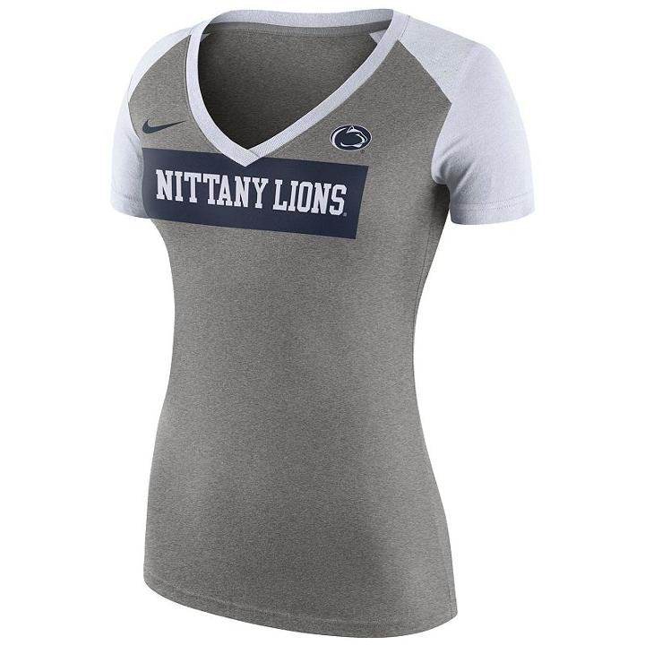 Women's Nike Penn State Nittany Lions Football Top, Size: Medium, Dark Grey