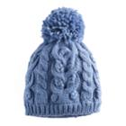 Sonoma Goods For Life Cable Knit Pom Pom Beanie, Women's, Dark Blue