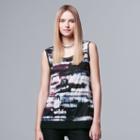 Women's Simply Vera Vera Wang Crinkle Tank Top, Size: Medium, Oxford