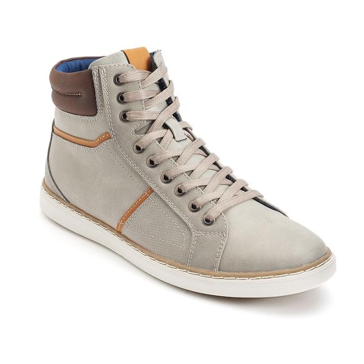 Sonoma Goods For Life&trade; Men's Layered Ankle Boots, Size: 12, Grey