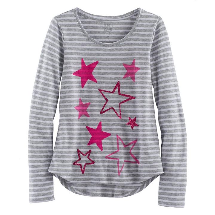 Girls 7-16 & Plus Size So&reg; Core Tee, Size: 10, Med Grey