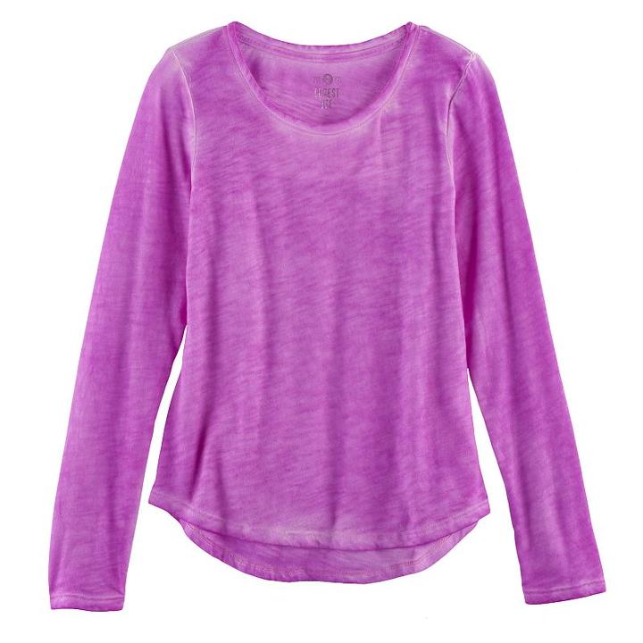 Girls 7-16 & Plus Size So&reg; Core Tee, Size: 16, Med Purple