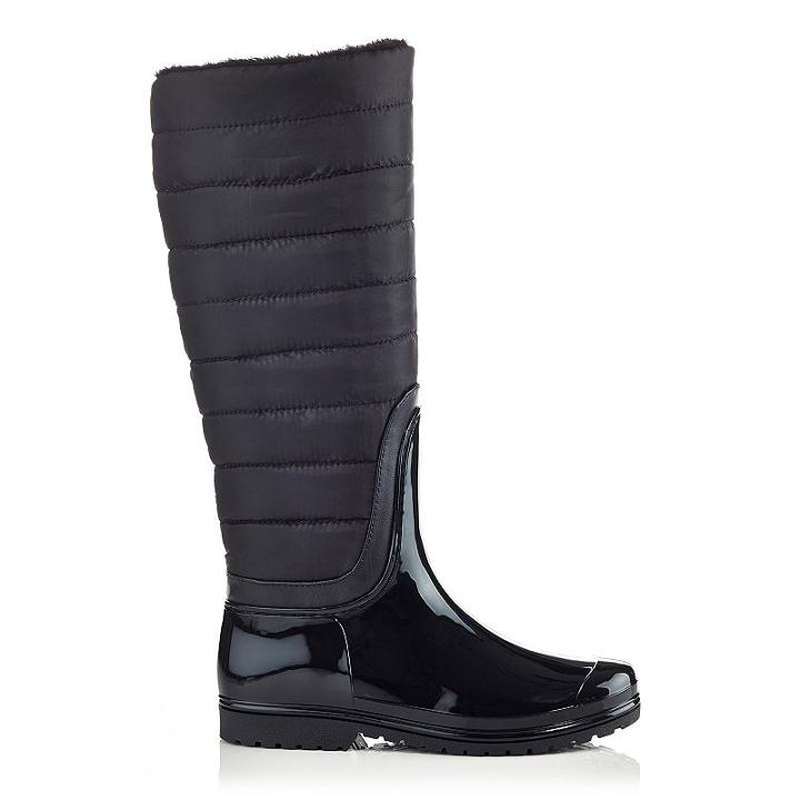 Henry Ferrera J Women's Water-resistant Padded Rain Boots, Size: 9, Black