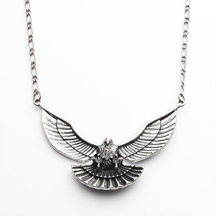 Mudd Silver Tone Eagle Necklace