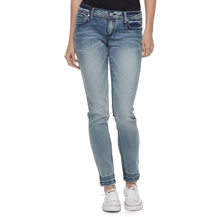 Juniors' Hydraulic Lola Ultra Luxe Light Wash Skinny Jeans, Teens, Size: 11, Blue