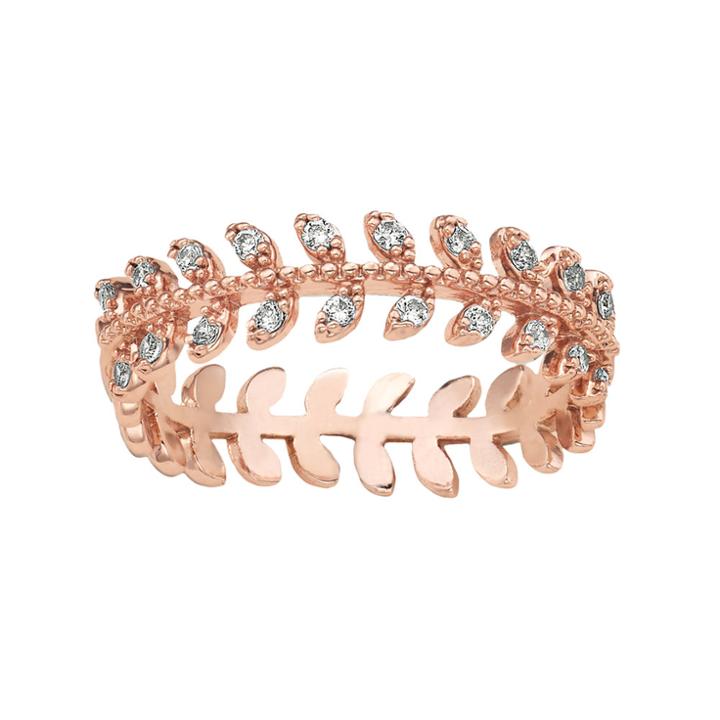 Lc Lauren Conrad Cubic Zirconia Branch Ring, Women's, Size: 7, Clear