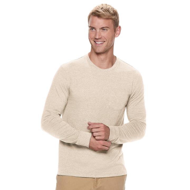 Men's Sonoma Goods For Life&trade; Modern-fit Supersoft Pocket Tee, Size: Large, Med Beige