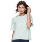 Juniors' So&reg; Perfectly Soft Raglan Hooded Sweatshirt, Teens, Size: Medium, Brt Green