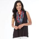 Women's Apt. 9 Infinity Scarf Tank Top, Size: Regular, Ovrfl Oth