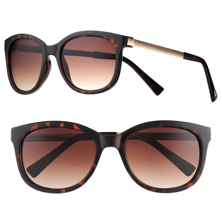 Lc Lauren Conrad Lynx Square Sunglasses - Women, Women's, Med Brown
