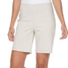 Women's Dana Buchman Pull-on Dress Shorts, Size: Large, Med Grey