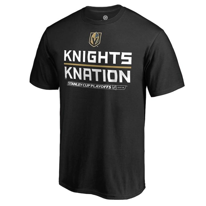 Men's Vegas Golden Knights 2018 Stanley Cup Playoffs Tee, Size: Medium, Oxford
