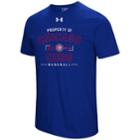 Men's Under Armour Chicago Cubs Heat Gear Crushed It Tee, Size: Xxl, Brt Blue