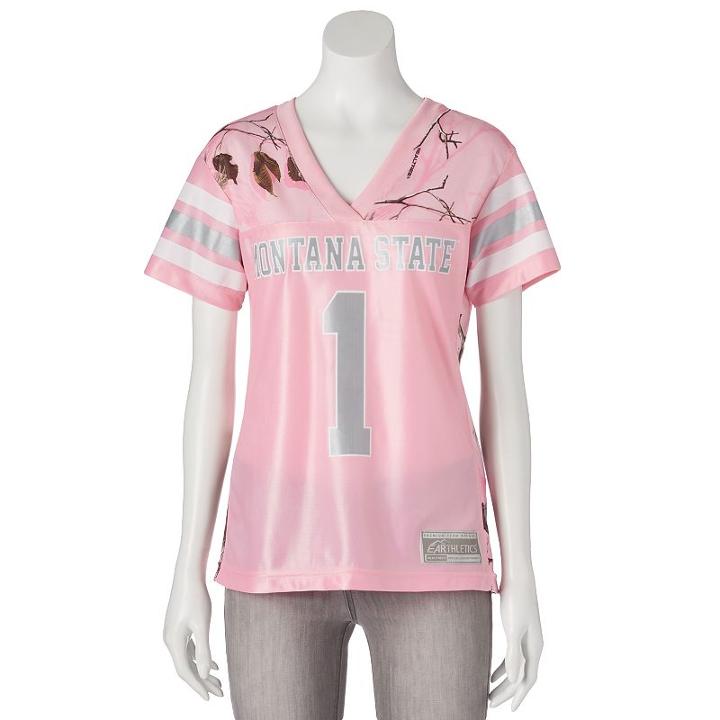 Women's Realtree Montana State Bobcats Game Day Jersey, Size: Medium, Pink