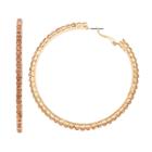 Simply Vera Vera Wang Cup Chain Hoop Earrings, Women's, Gold