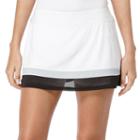 Women's Grand Slam Colorblock Tummy Control Tennis Skort, Size: Xl, White
