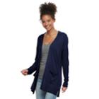 Juniors' So&reg; Lattice Boyfriend Cardigan, Teens, Size: Small, Blue (navy)
