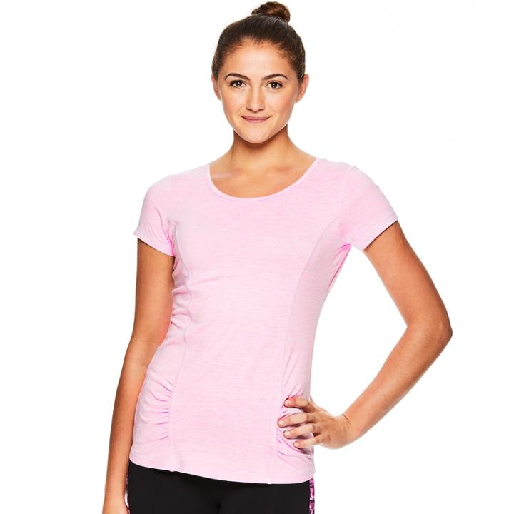 Women's Gaiam Energy Yoga Tee, Size: Small, Green