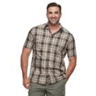 Big & Tall Croft & Barrow&reg; Regular-fit Quick-dry Woven Button-down Shirt, Men's, Size: Xl Tall, Med Grey