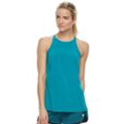 Women's Tek Gear&reg; High Neck Woven Tank, Size: Xl, Turquoise/blue (turq/aqua)