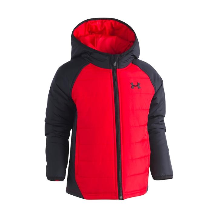 Boys 4-7 Under Armour Werewolf Puffer Midweight Jacket, Size: 7, Red