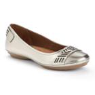 Croft & Barrow&reg; Women's Toe Strap Ballet Flats, Size: 6, Silver