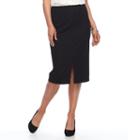Women's Apt. 9&reg; Front Slit Pull-on Pencil Skirt, Size: Large, Black