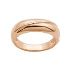 18k Rose Gold Over Silver Swirl Ring, Women's, Size: 8, Pink