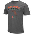 Men's Campus Heritage Miami Hurricanes State Tee, Size: Xl, Dark Grey