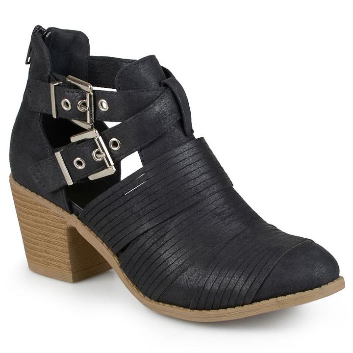 Journee Collection Tiff Women's Ankle Boots, Girl's, Size: 10, Black