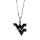 Fiora Sterling Silver West Virginia Mountaineers Team Logo Pendant Necklace, Women's, Size: 16, Grey