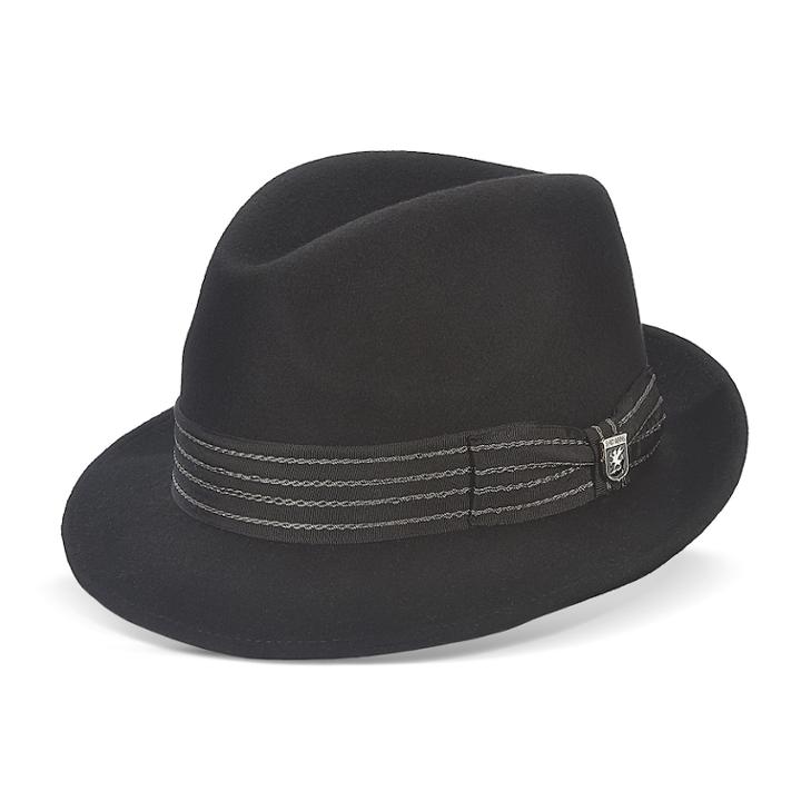 Men's Stacy Adams Wool Felt Fedora, Size: Medium, Black