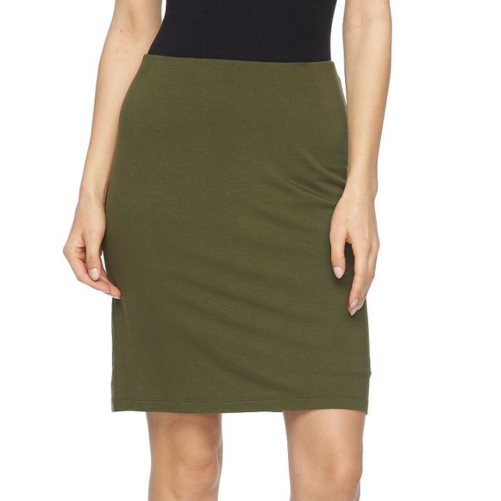 Women's Apt. 9&reg; Knit Mini Skirt, Size: Small, Dark Green