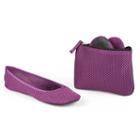 Sidekicks Meside Women's Foldable Ballet Flats, Girl's, Size: 5-6, Purple