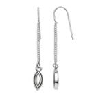 Dana Buchman Marquise Chain Drop Earrings, Women's, Silver
