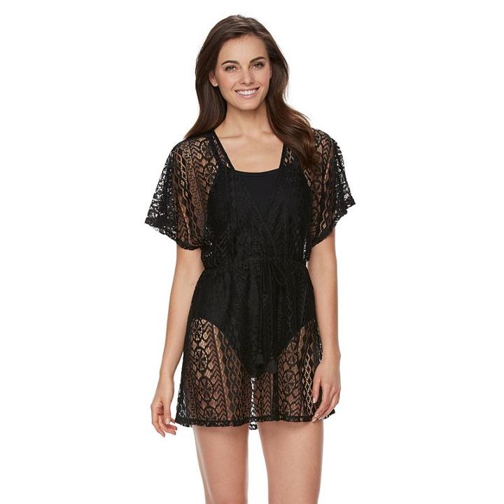 Women's Apt. 9 Texture Surplice Cover-up, Size: Large, Oxford