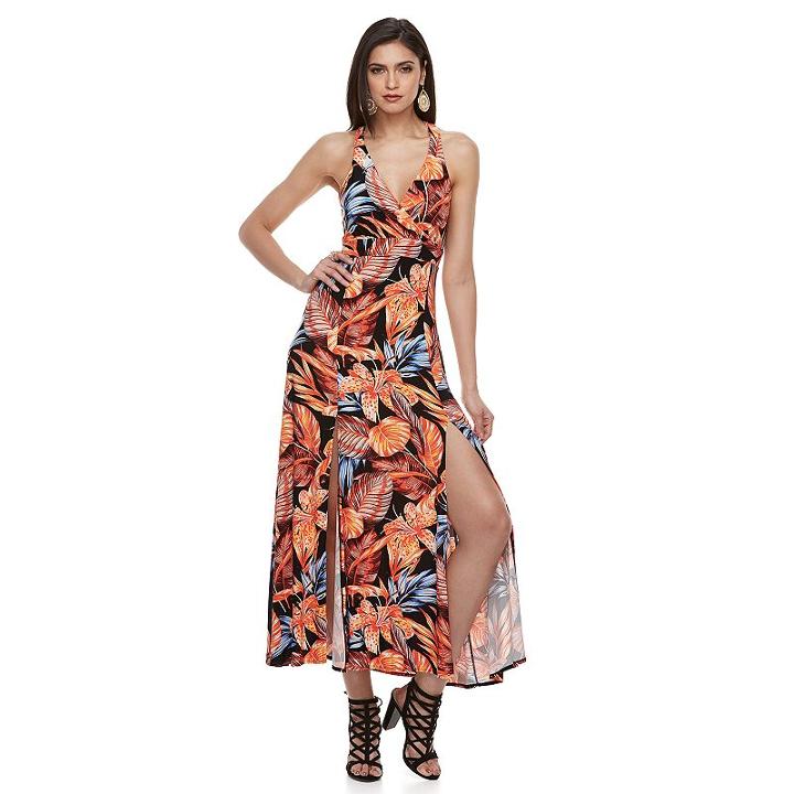 Women's Jennifer Lopez Racerback Maxi Dress, Size: Large, Oxford