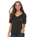 Juniors' Pink Floyd Knotted Tee, Teens, Size: Medium, Med Grey